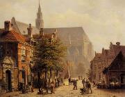 European city landscape, street landsacpe, construction, frontstore, building and architecture. 277 unknow artist